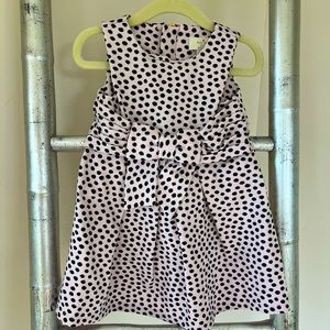 Girls Kate Spade Polkadot Dress Zippered Back - Size 24 Months